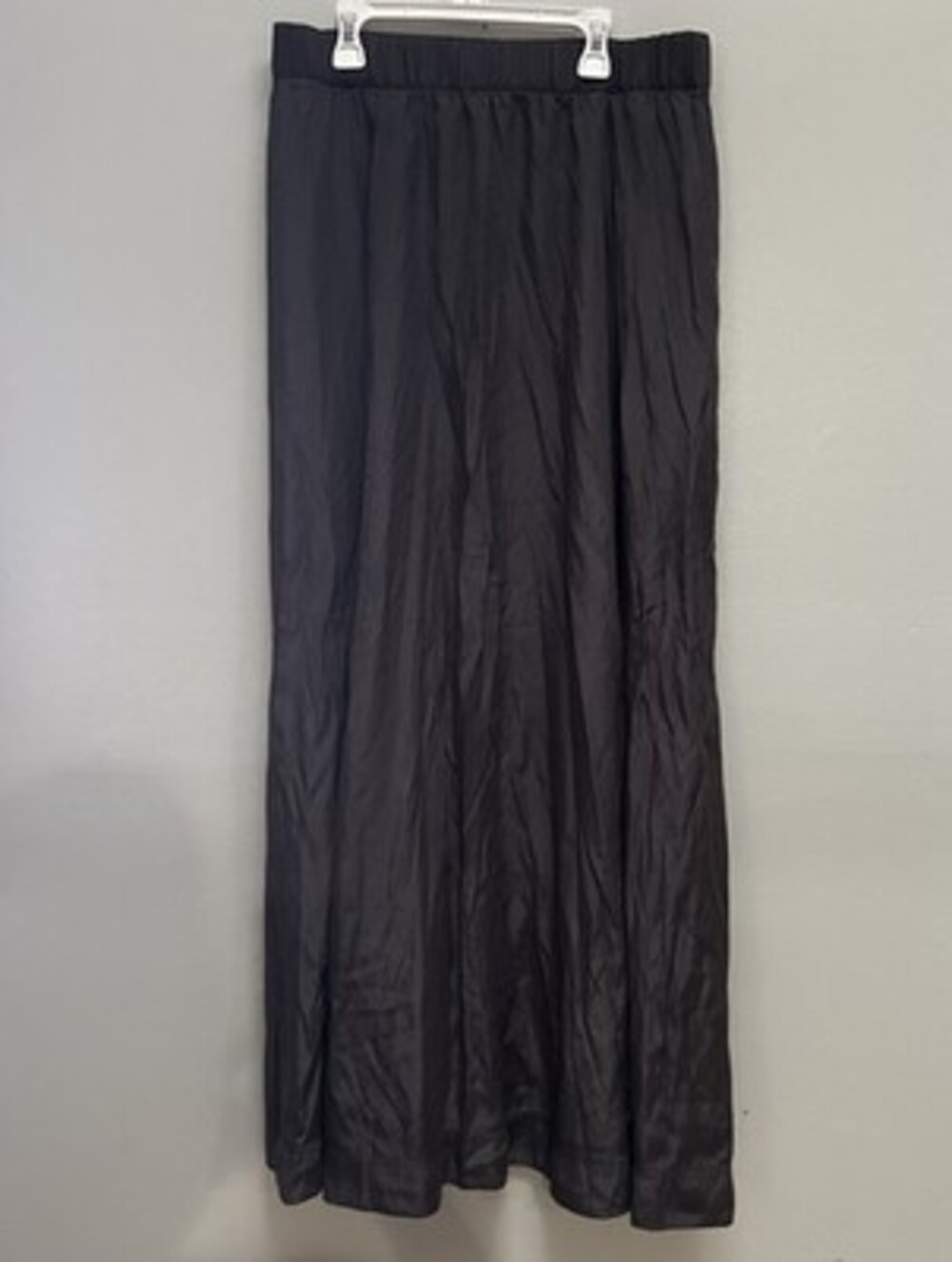 14th & Union Deep Gray Long Maxi Skirt Medium High Slit Boho Classic Career